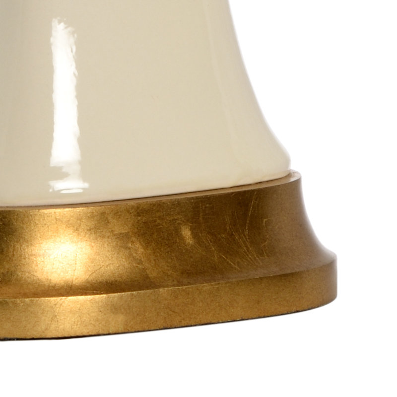 Lampe de table 33,5 "Hopper, Beige/Brass
