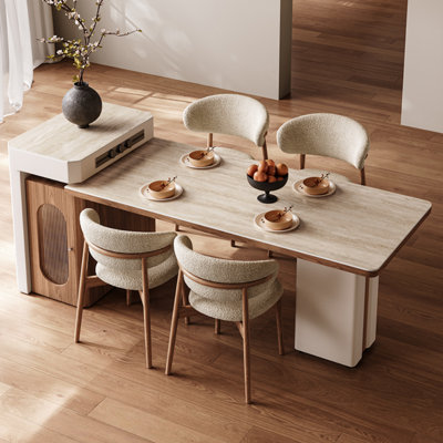 Ensemble de table de salle à manger moderne, simple et léger