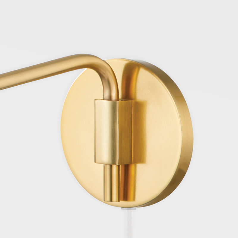 Issa Plug-in Sconce by TALI ROTH, Aged Brass