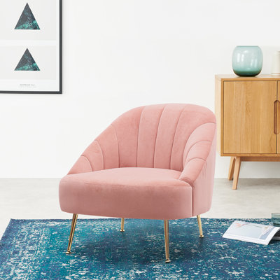 Hrayr Velvet Barrel Chair