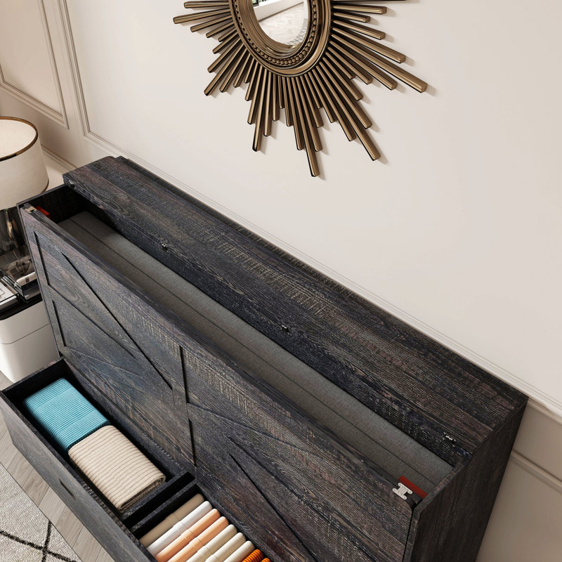 Lit escamotable avec tiroirs de rangement pour chambre d'amis, salon, cadre de lit moderne pour chambre à coucher