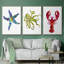 Homard, impression sur toile 3 pièces-91887568-91887564