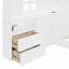 Lit plateforme avec tablettes et ensemble de prises et port USB-109105522