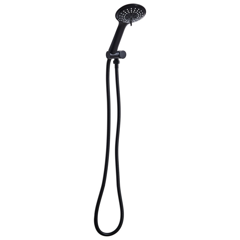 Shower Head and Hose Kit TUMPLE, Black