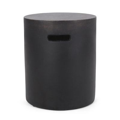 Outdoor LightWeight Concrete Side Table,Copper