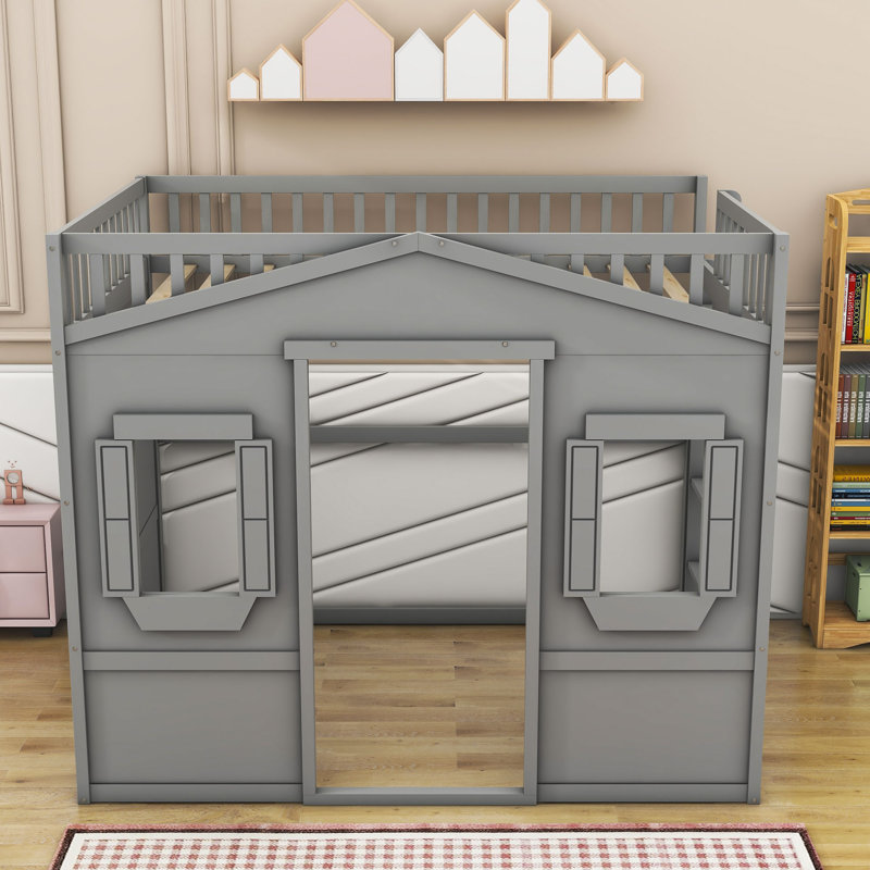 Barneston Loft Bed by Harper Orchard, Gray, Full