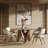 Amina Round Glass Top Dining Table
