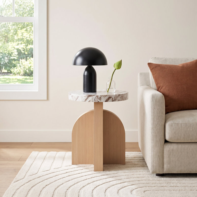 Quirin Marble Top End Table