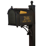 Deluxe Package Post Mounted Mailbox