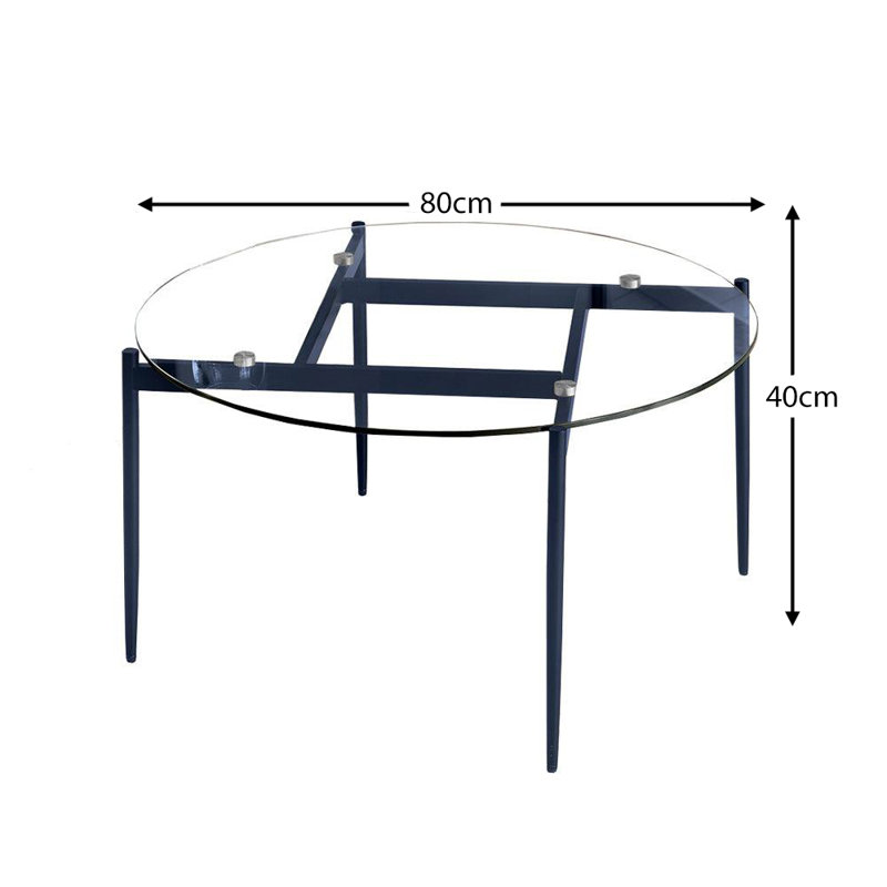 Damyia Coffee Table, Midnight Blue