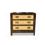 Rattan Inlaid 3 Drawers Dresser