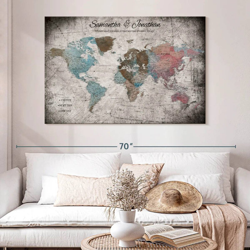 Pin's personnalisé World Trip II Ameere, H 16 po x l 24 po, Oui
