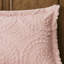 Édredon simple Blush - fausse fourrure médaillon brodé