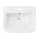 Carre Glossy White Ceramic Rectangular Wall Mount Bathroom Sink with Overflow