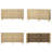 Herringbone Pattern 4-Door Cabinet