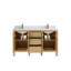 Ensemble de meuble-lavabo double 60 po Teak-90701156