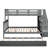 Twinfull Bunk Bed With Twin Trundle, Storage Boxes, Guard Rail, Gray Bedroom Piece Size Areas, For Use-772127768