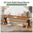 Solid Wood Entryway Bench, 55-Inch Farmhouse Indoor Bench