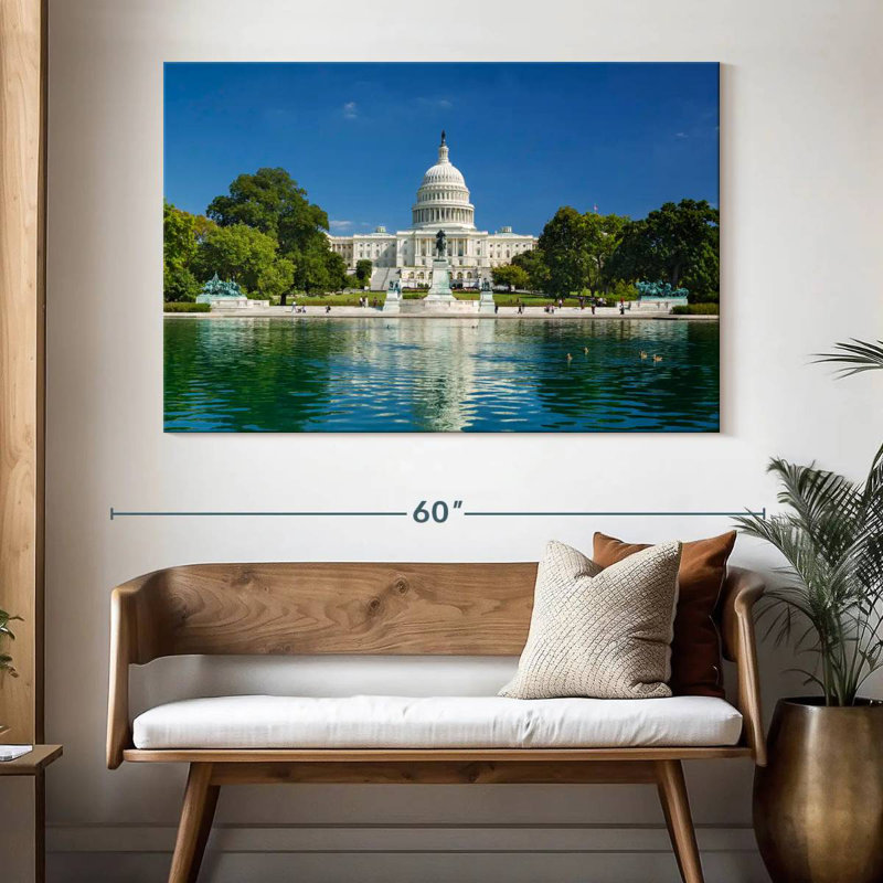 Lilie US Capitol Reflection, 34" H x 51" W