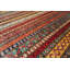 Aryana Wool Striped Area Rug in Red
