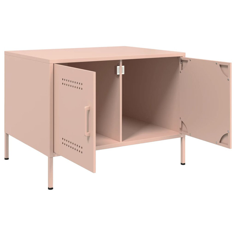 Coffee Table 68x50x50,5 cm Steel, Pink