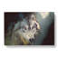 Wolf Under The Moon In Abstract - Wrapped Canvas-55319855