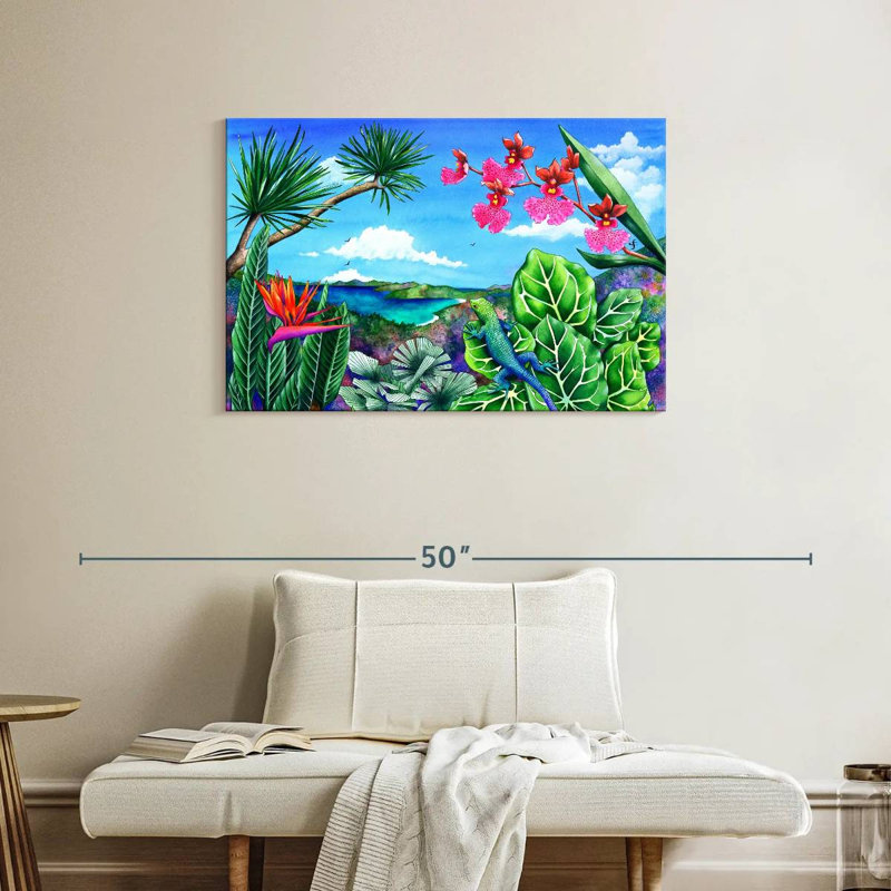 Brampt Lizard Latitudes, 24" H x 36" W