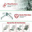 Arbre de Noël enneigé 6 pi - Arbre en PVC mince avec 358 pointes enneigées, conception peu encombrante, effet de neige réaliste, support en métal robuste, installation facile-463316573