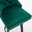Chaises de bar pivotantes en velours, bouton, repose-pieds pour bistro, bar pour la maison, tabourets rotatifs sans effort pour îlot de cuisine, anneau de poignée en métal