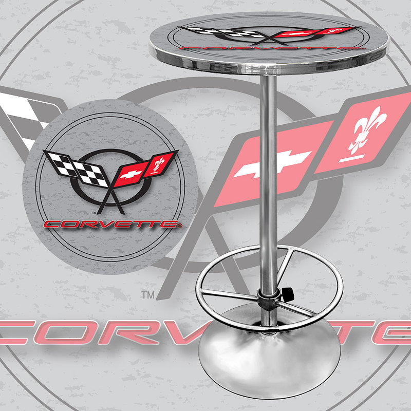 Table de pub ajustable corvette c5, Argent