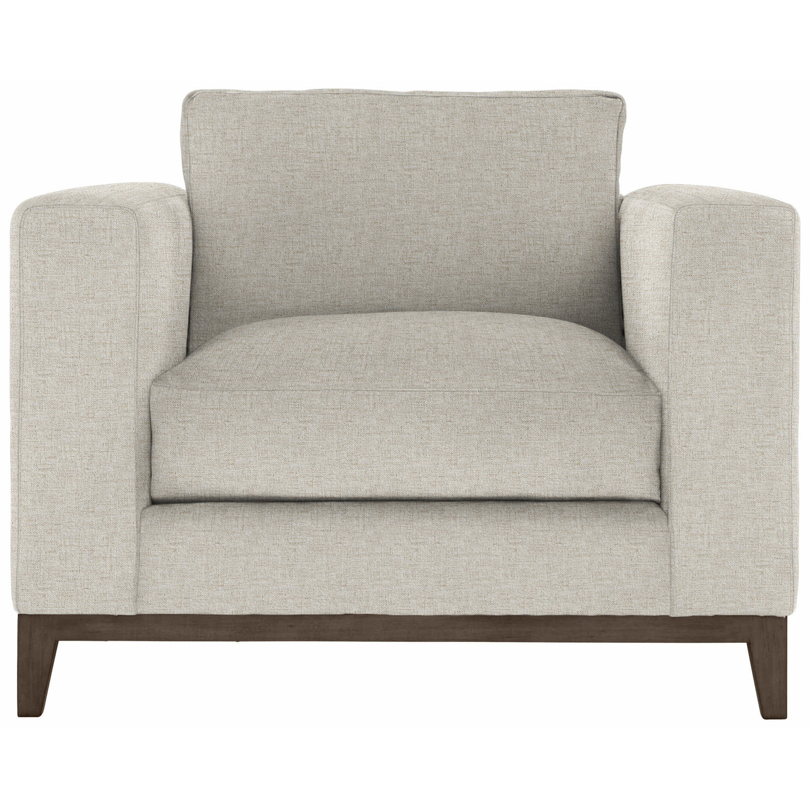 Noel 40" Wide Armchair, Cream Linen 1429-002, Aged Gray