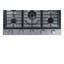 36" Gas Cooktop 5 Burners, Transitional, Silver, NG/LP
