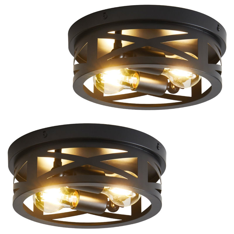 Plafonniers encastrés 2 lumières