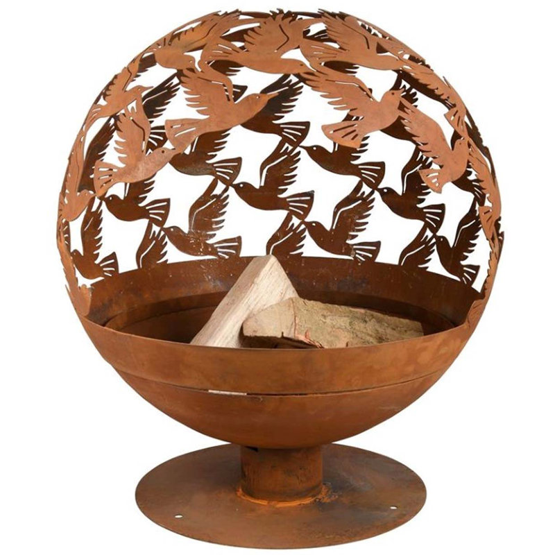 Fire Globe Laser Cut Birds