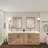 Victoria 83.5'' Double Bathroom Vanity with Acrylic Top-98195040