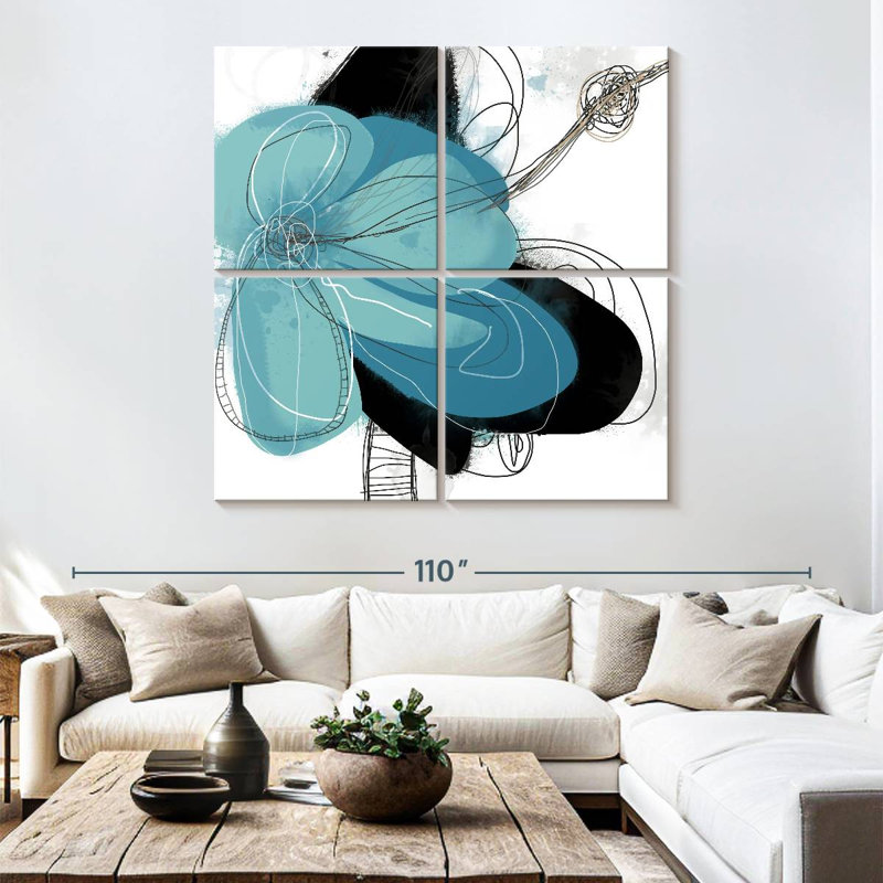 Azul Poetry I, H 74 po x l 74 po