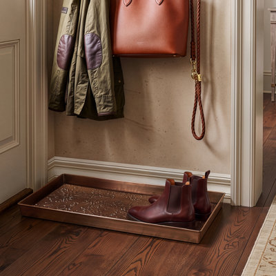 Poppies Antique 30" x 13" Indoor Boot Tray
