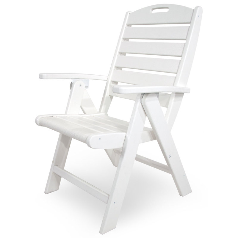 TREX Outdoors Yacht Club Highback Chair, Classic White