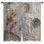 Rideaux métalliques obscurcissant et obscurcissant à motif floral métallique métallique - 2 panneaux