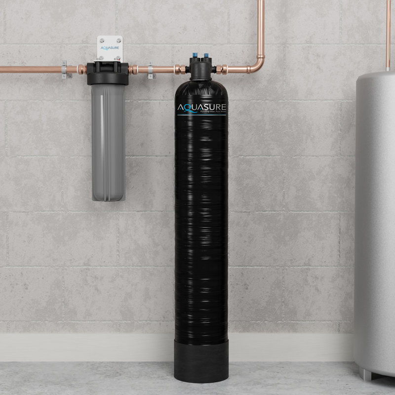 Aquasure Serene Series Black Triple-Stage Whole House Water Filtration System