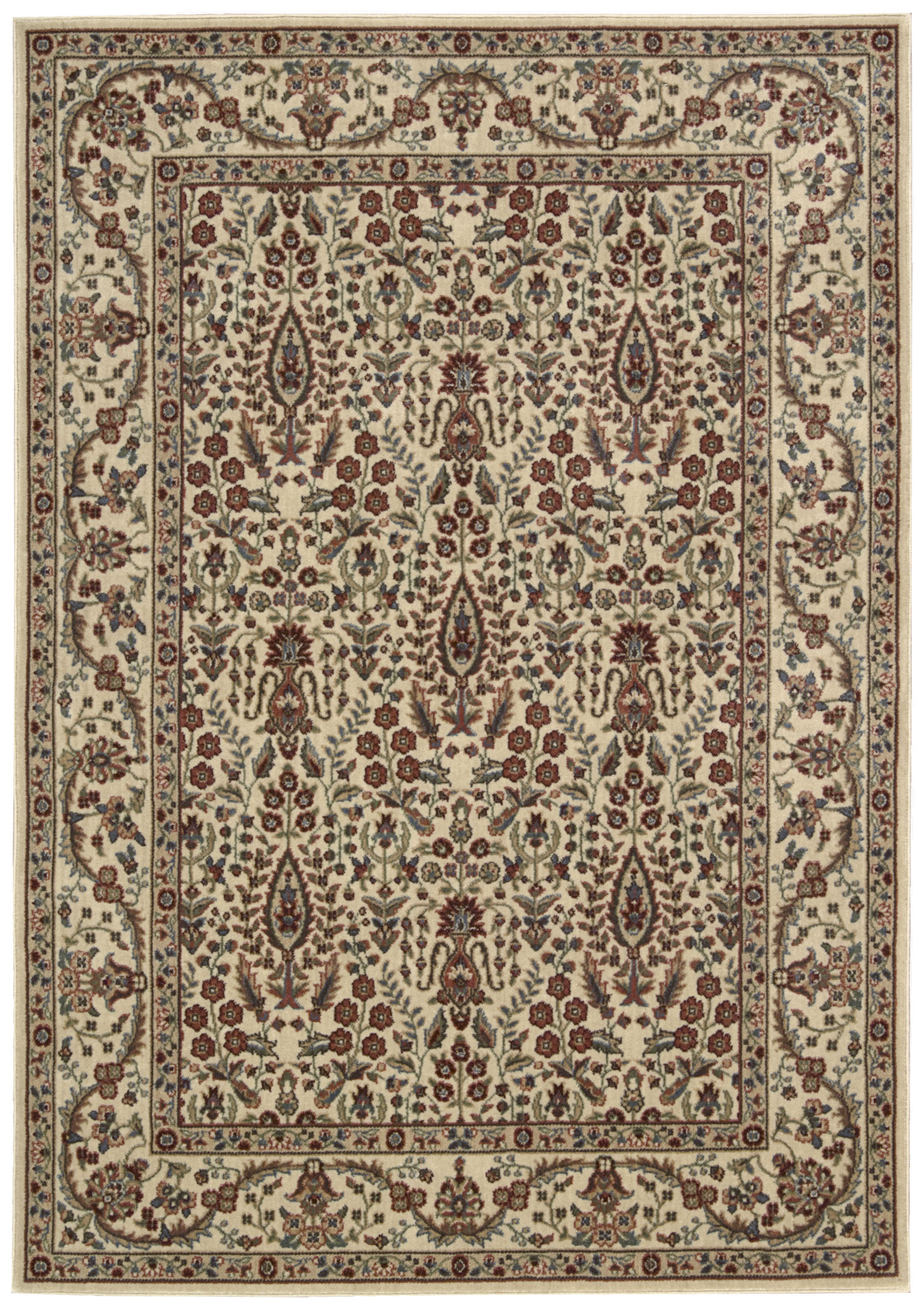 Astoria Grand Bayhills Oriental Ivory/Rust Area Rug & Reviews | Wayfair