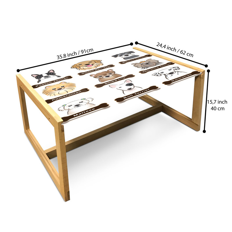 Jabora Sled Coffee Table, 40cm H x 91cm W x 62cm D