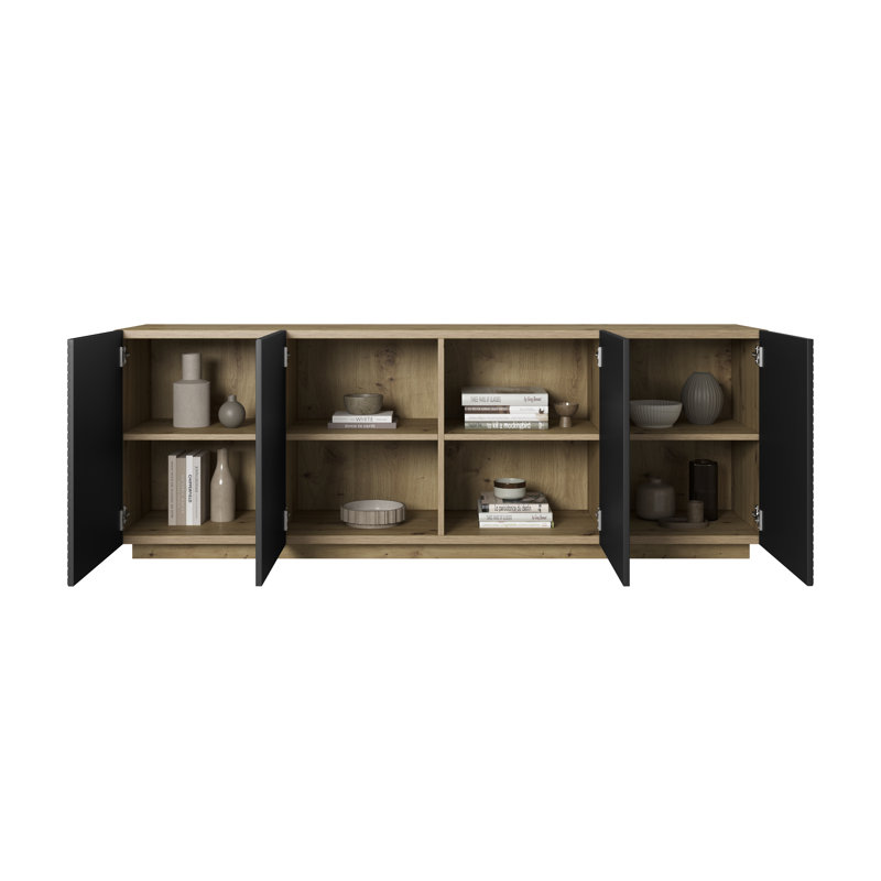 Meisel 200cm Sideboard, Artisan/Black