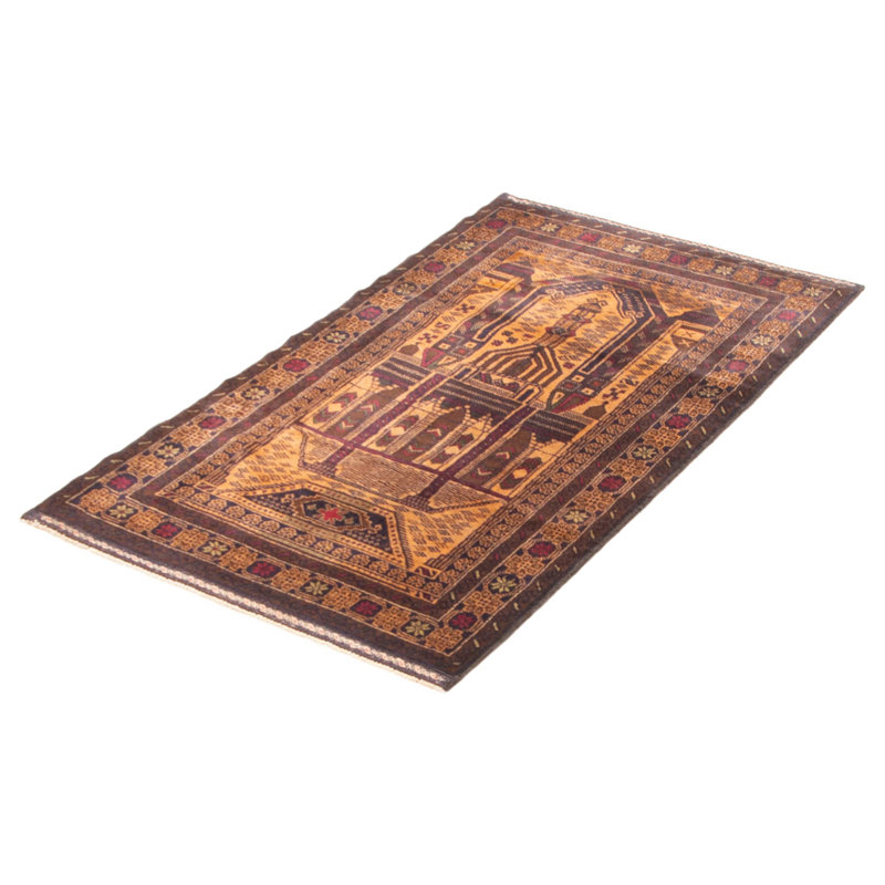 Teimani Brown Rug 3'1" x 5'5"