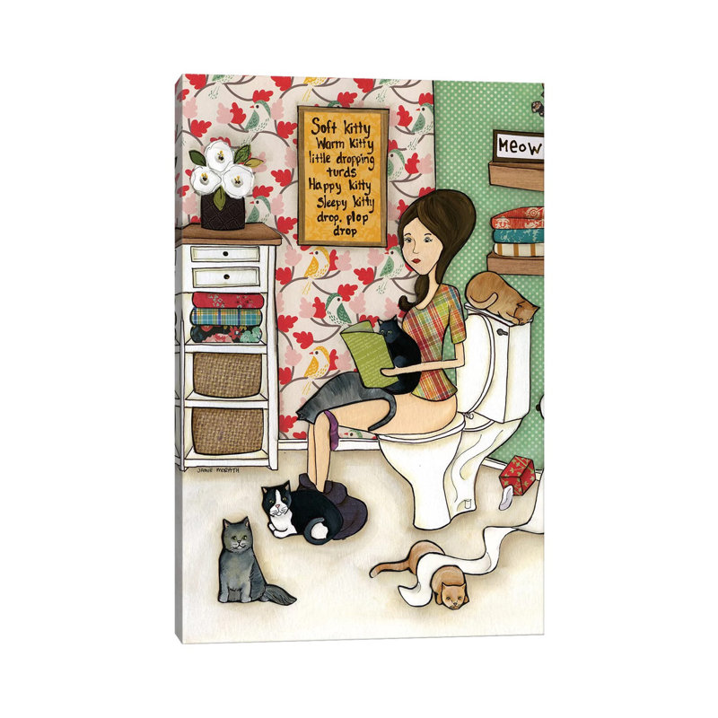 Little Dropping Turds by Jamie Morath - Wrapped Canvas Painting, 101.6 cm H x 66.04 cm W