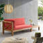 BANC DE COIN B -VA BRAVA AVEC TABLE BASSE, ROUGE