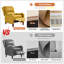 Fauteuil inclinable en cuir Beecher 28,75 po-506872484