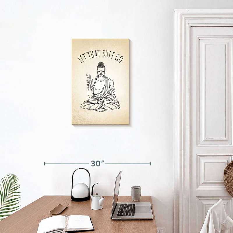 Impression sur toile Kemble Modern Buddha, L 24 po x H 16 po