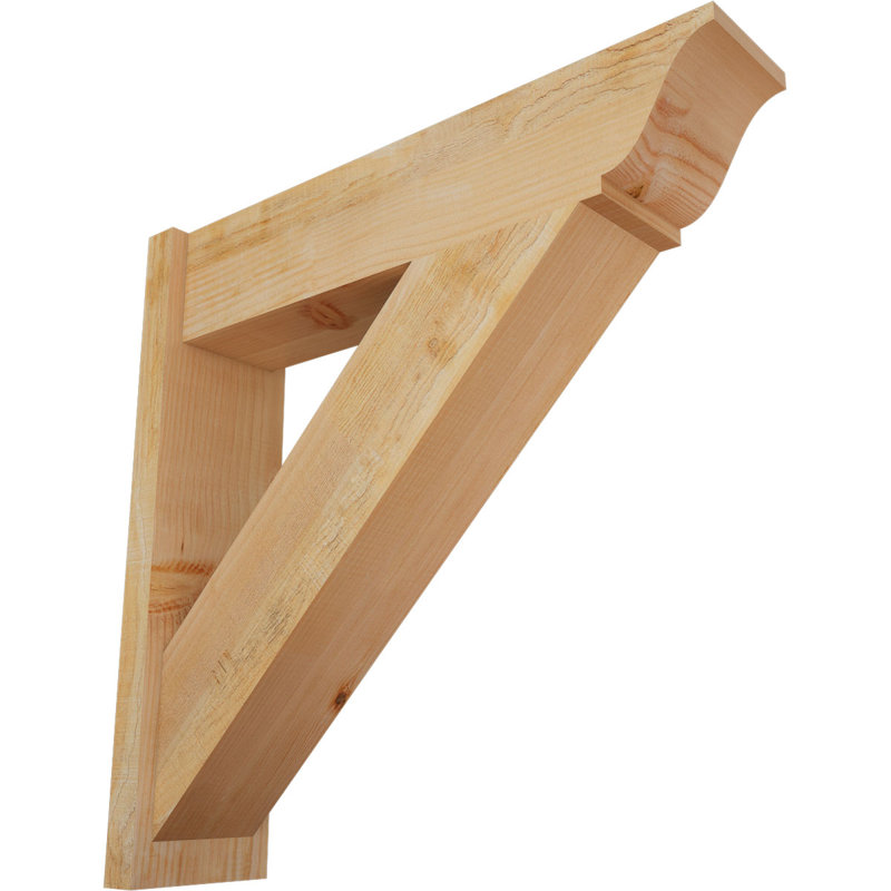 Persienne traditionnelle en bois rustique, P 32 po x H 32 po, Sapin Douglas de 8 po (sciage brut)