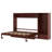 Queen Size Murphy Bed with Height Adjustable Storage Compartments and Shelf-117794066